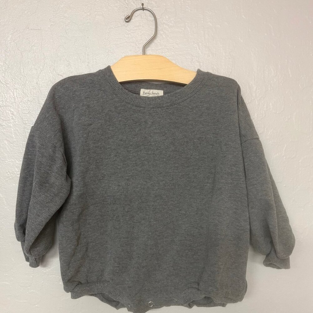 $23 ADD ON Forever French Baby sweatshirt bubble romper Zara Baby Gap